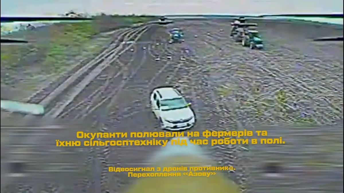 Ruské safari. Ukrajinci ukázali, jak drony pronásledují zemědělce na poli